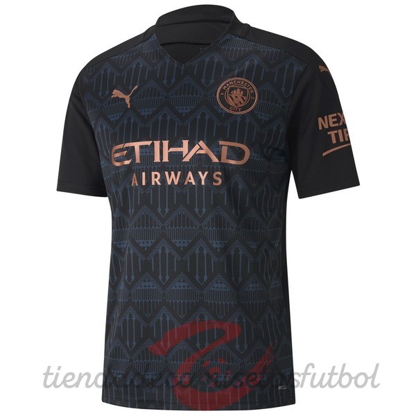 Tailandia Segunda Camiseta Manchester City 2020 2021 Negro Camisetas Originales Baratas