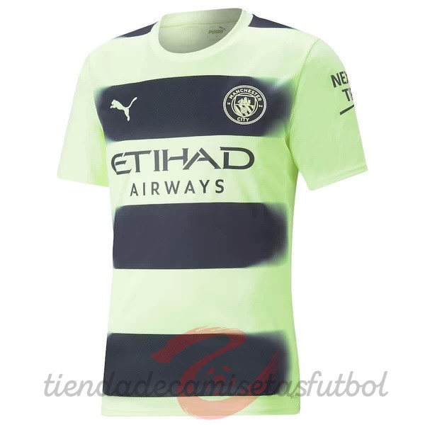 Tailandia Tercera Camiseta Manchester City 2022 2023 Verde Camisetas Originales Baratas