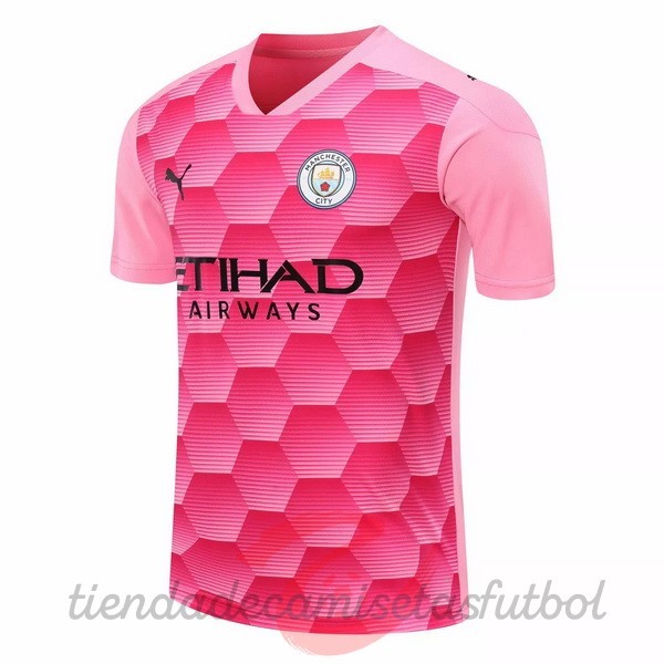 Tercera Camiseta Portero Manchester City 2020 2021 Rosa Camisetas Originales Baratas