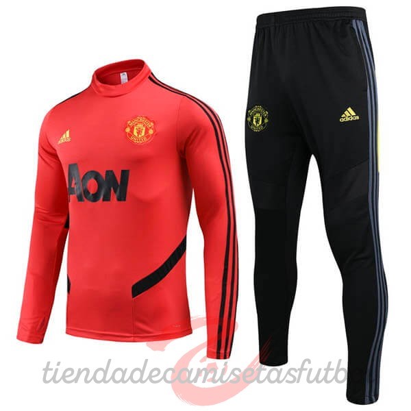 Chandal Manchester United 2020 2021 Rojo Negro Amarillo Camisetas Originales Baratas
