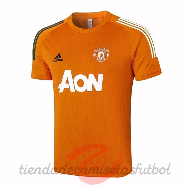Entrenamiento Manchester United 2020 2021 Naranja Camisetas Originales Baratas
