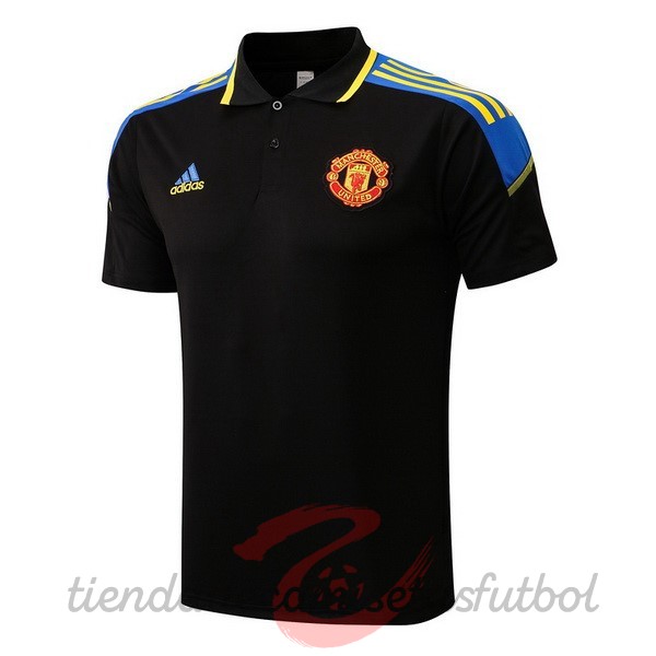 Polo Manchester United 2022 2023 Negro Amarillo Camisetas Originales Baratas