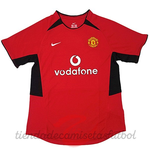 Casa Camiseta Manchester United Retro 2002 03 Rojo Camisetas Originales Baratas