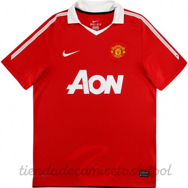 Casa Camiseta Manchester United Retro 2010 2011 Rojo Camisetas Originales Baratas