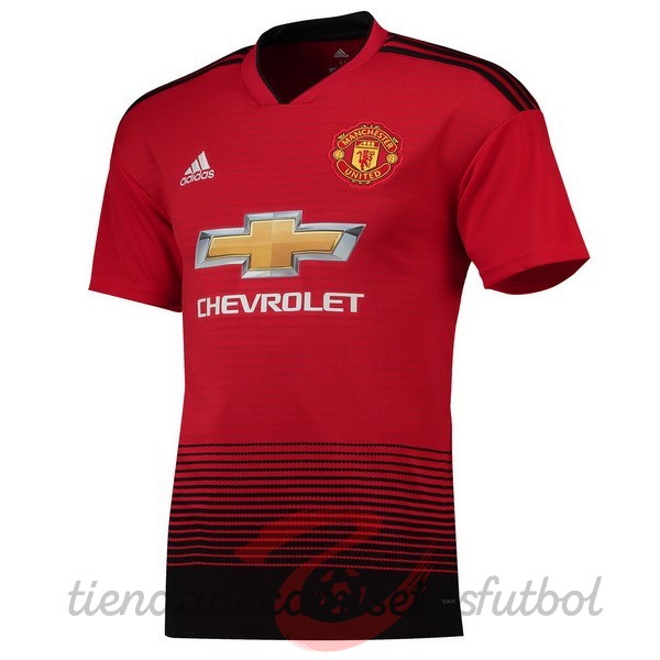 Casa Camiseta Manchester United Retro 2018 2019 Rojo Camisetas Originales Baratas