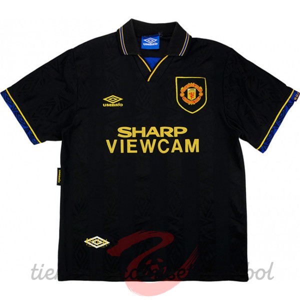 Segunda Camiseta Manchester United Retro 1994 Negro Camisetas Originales Baratas