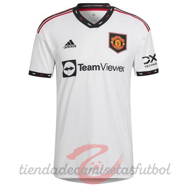 Segunda Camiseta Manchester United 2022 2023 Blanco Camisetas Originales Baratas