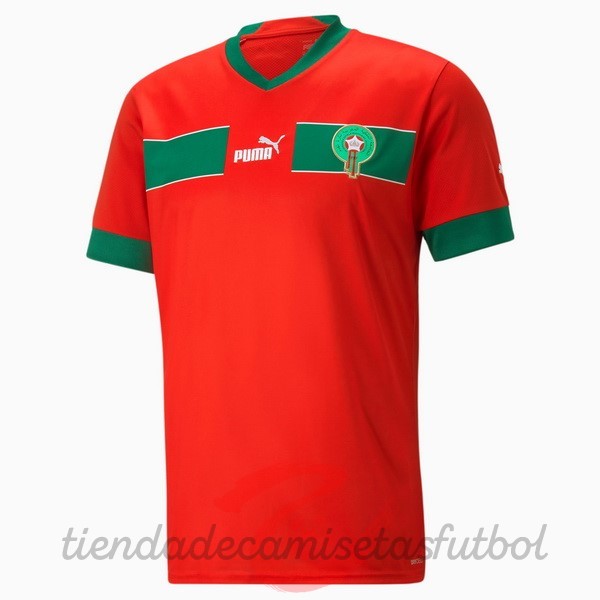 Tailandia Casa Camiseta Marruecos 2022 Rojo Camisetas Originales Baratas
