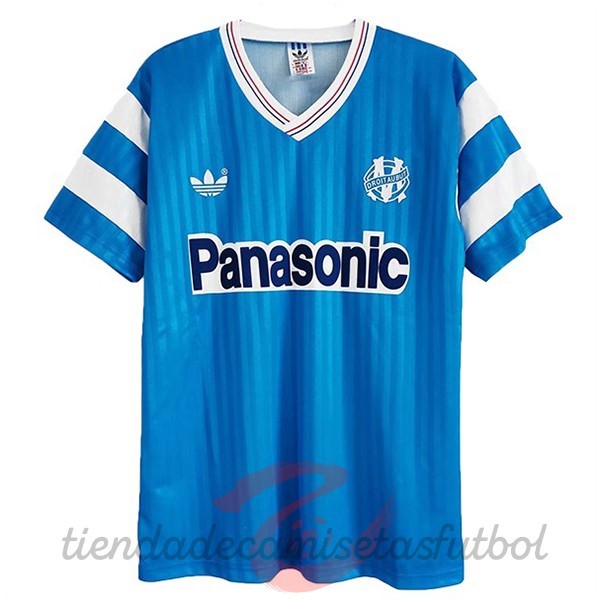 Segunda Camiseta Marsella Retro 1990 Azul Camisetas Originales Baratas