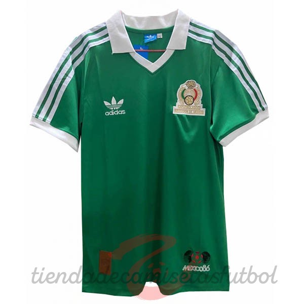 Casa Camiseta Mexico Retro 1986 Verde Camisetas Originales Baratas