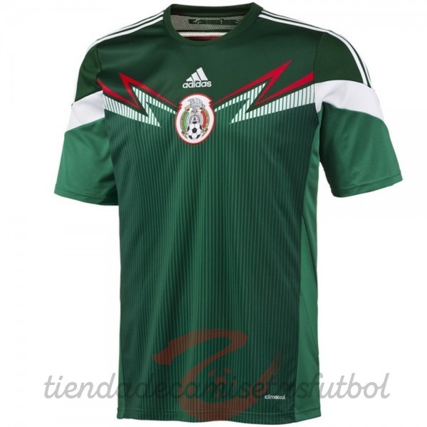 Casa Camiseta Mexico Retro 2014 Verde Camisetas Originales Baratas