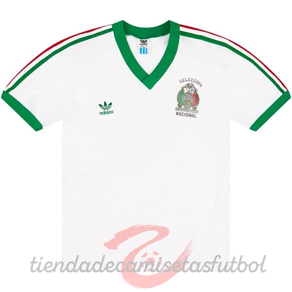 Segunda Camiseta Mexico Retro 1983 Blanco Camisetas Originales Baratas