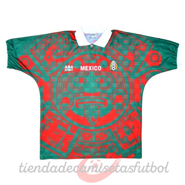 Tercera Camiseta Mexico Retro 1998 Rojo Camisetas Originales Baratas