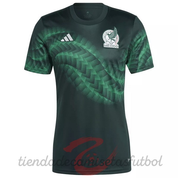 Tailandia Previo al partido Camiseta Mexico 2022 Verde Camisetas Originales Baratas