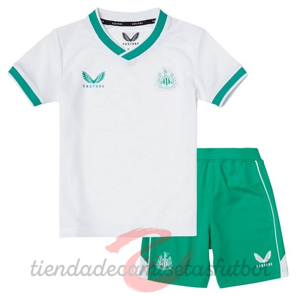 Tercera Conjunto De Niños Newcastle United 2022 2023 Blanco Camisetas Originales Baratas