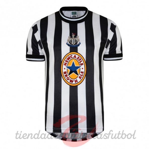 Casa Camiseta Newcastle United Retro 1997 1998 Negro Blanco Camisetas Originales Baratas