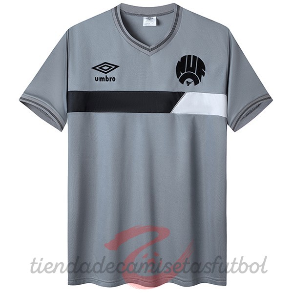 Segunda Camiseta Newcastle United Retro 1983 1985 Gris Camisetas Originales Baratas