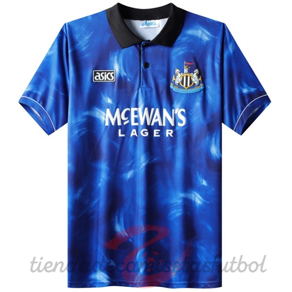 Segunda Camiseta Newcastle United Retro 1993 1995 Azul Camisetas Originales Baratas