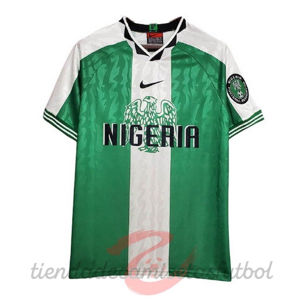 Casa Camiseta Nigeria Retro 1996 Verde Camisetas Originales Baratas