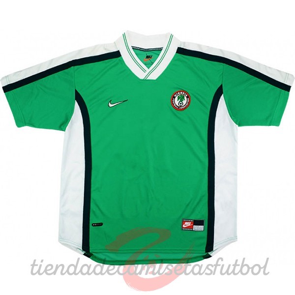 Casa Camiseta Nigeria Retro 1998 Verde Camisetas Originales Baratas