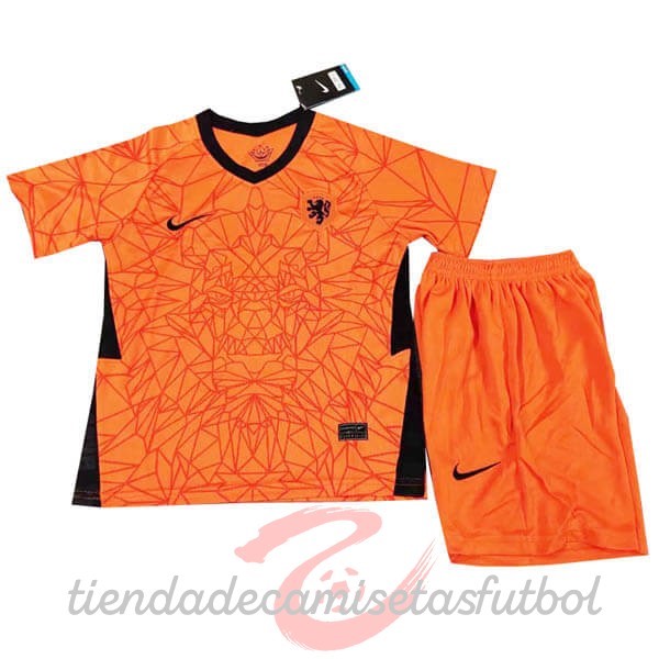 Casa Conjunto De Niños Países Bajos 2020 Naranja Camisetas Originales Baratas