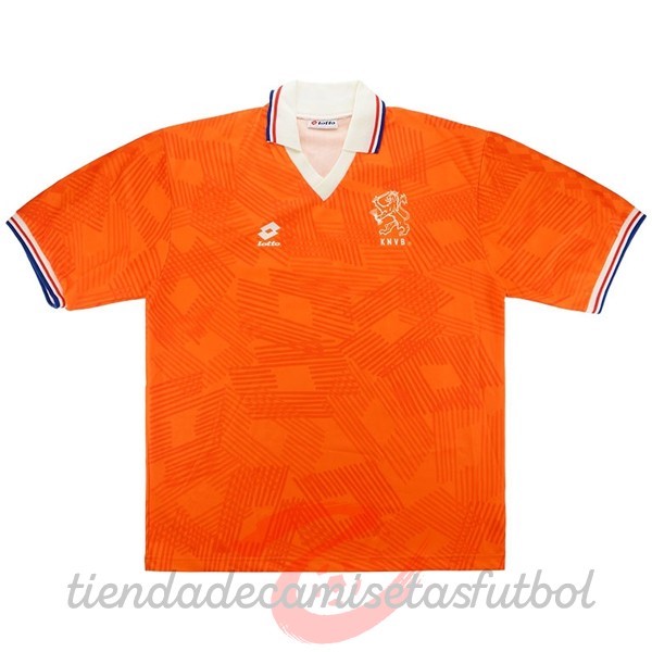Casa Camiseta Países Bajos Retro 1991 1992 Naranja Camisetas Originales Baratas