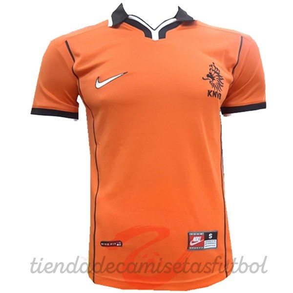 Casa Camiseta Países Bajos Retro 1998 Naranja Camisetas Originales Baratas