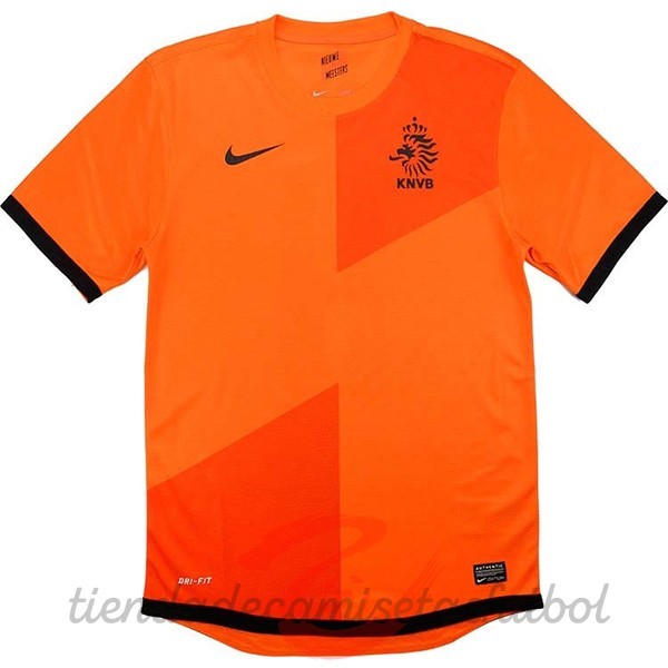 Casa Camiseta Países Bajos Retro 2012 Naranja Camisetas Originales Baratas