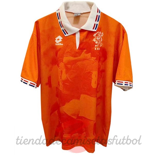 Casa Camiseta Países Bajos Retro 1996 Naranja Camisetas Originales Baratas