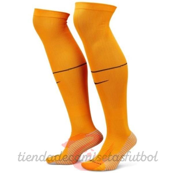 Casa Calcetines Países Bajos 2022 Amarillo Camisetas Originales Baratas