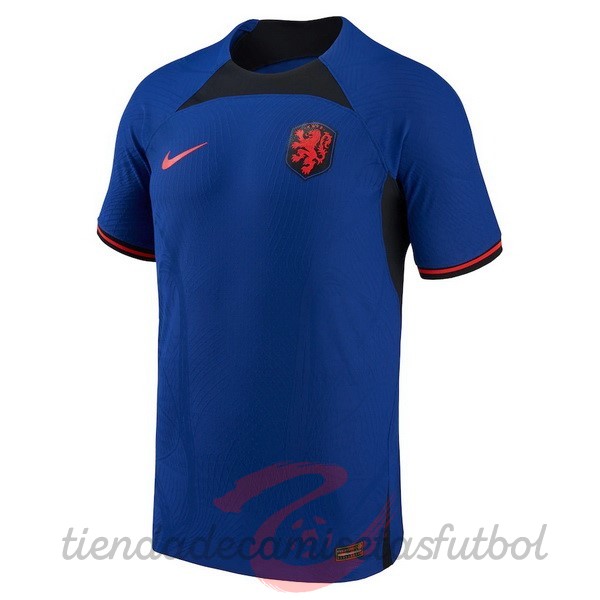 Tailandia Segunda Jugadores Camiseta Países Bajos 2022 Azul Camisetas Originales Baratas