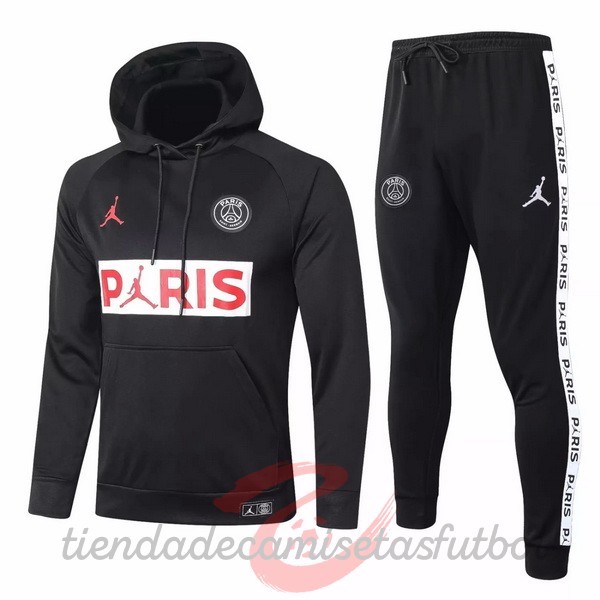 Chandal Paris Saint Germain 2020 2021 Negro Camisetas Originales Baratas