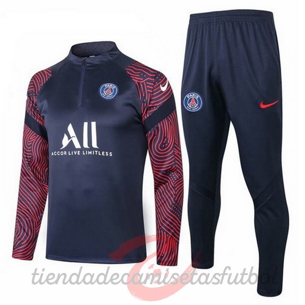 Chandal Paris Saint Germain 2020 2021 Negro Rojo Blanco Camisetas Originales Baratas