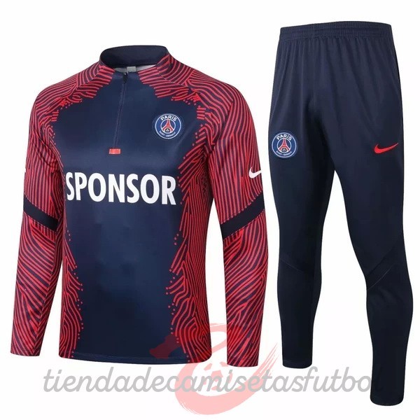 Chandal Paris Saint Germain 2020 2021 Rojo Azul Marino Camisetas Originales Baratas
