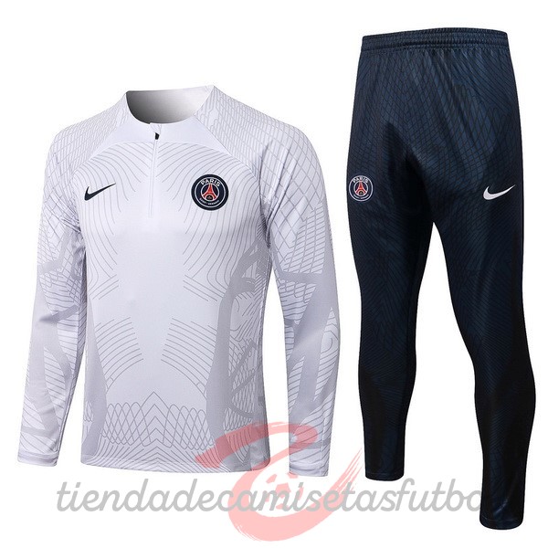 Chandal Paris Saint Germain 2022 2023 Blanco Camisetas Originales Baratas
