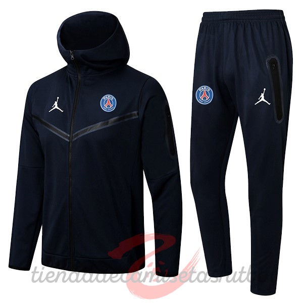 Chaqueta Con Capucha Paris Saint Germain 2022 2023 Azul Marino Camisetas Originales Baratas
