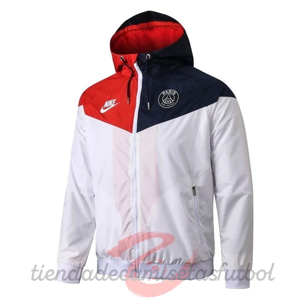 Rompevientos Paris Saint Germain 2020 2021 Blanco Rojo Camisetas Originales Baratas