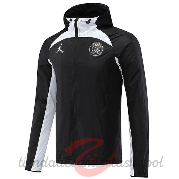 Rompevientos Paris Saint Germain 2022 2023 Negro Blanco Camisetas Originales Baratas