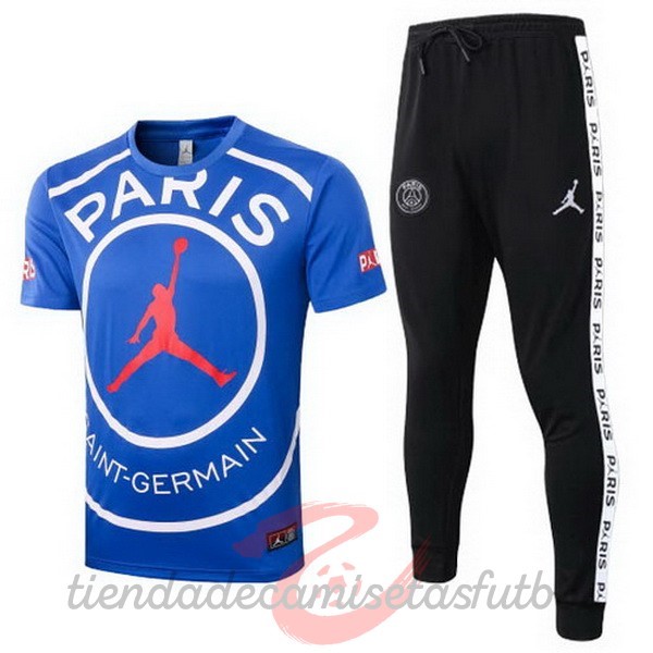 Entrenamiento Conjunto Completo Paris Saint Germain 2020 2021 Azul Camisetas Originales Baratas