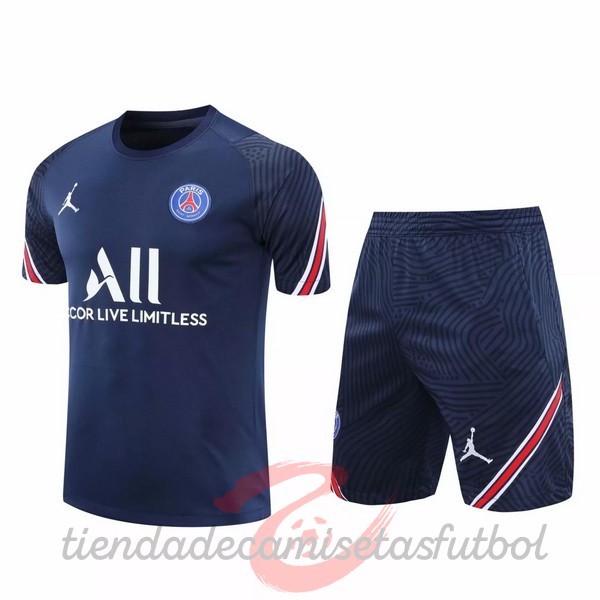 Entrenamiento Conjunto Completo Paris Saint Germain 2020 2021 Azul Marino Camisetas Originales Baratas