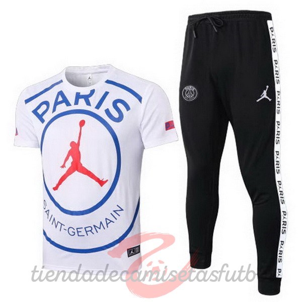 Entrenamiento Conjunto Completo Paris Saint Germain 2020 2021 Blanco Camisetas Originales Baratas