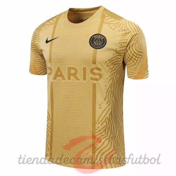 Entrenamiento Paris Saint Germain 2020 2021 Amarillo Camisetas Originales Baratas