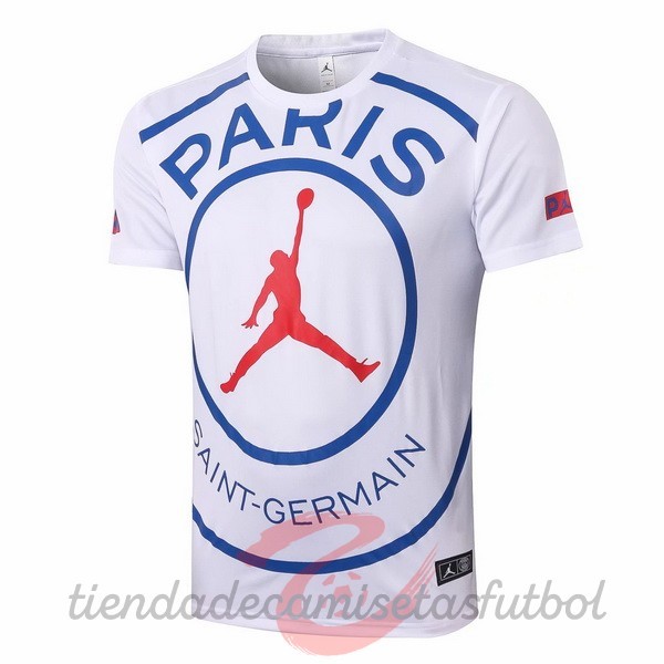 Entrenamiento Paris Saint Germain 2020 2021 Blanco Camisetas Originales Baratas