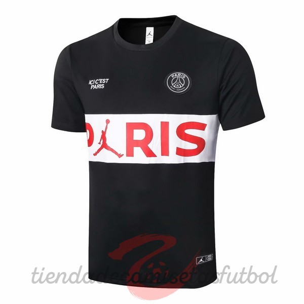 Entrenamiento Paris Saint Germain 2020 2021 Negro Blanco Camisetas Originales Baratas