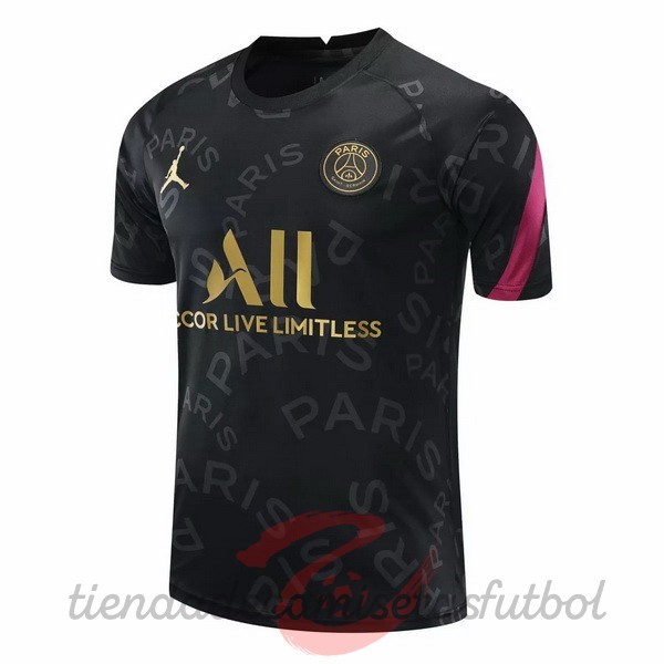 Entrenamiento Paris Saint Germain 2020 2021 Negro Oro Camisetas Originales Baratas