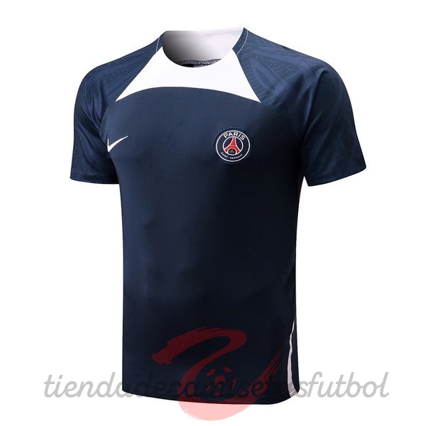 Entrenamiento Paris Saint Germain 2022 2023 Azul Blanco Camisetas Originales Baratas