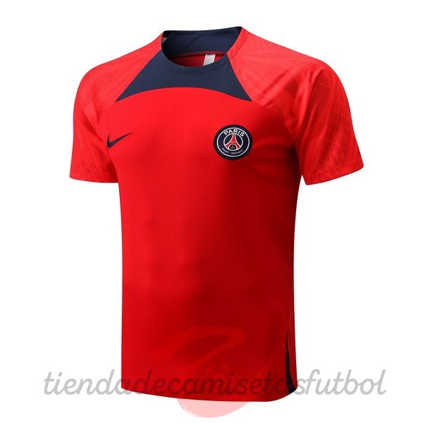 Entrenamiento Paris Saint Germain 2022 2023 Rojo Azul Camisetas Originales Baratas