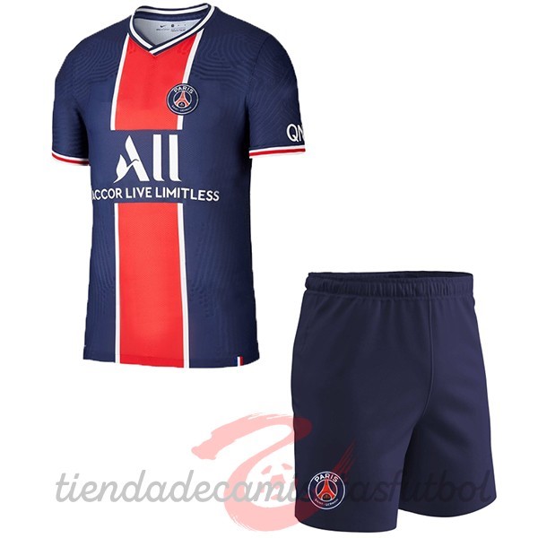 Casa Conjunto De Niños Paris Saint Germain 2020 2021 Azul Camisetas Originales Baratas