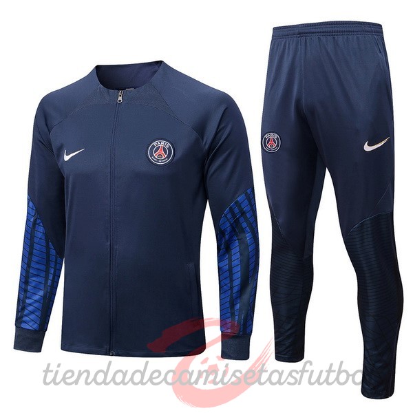 Chandal Niños Paris Saint Germain 2022 2023 Azul I Marino Camisetas Originales Baratas