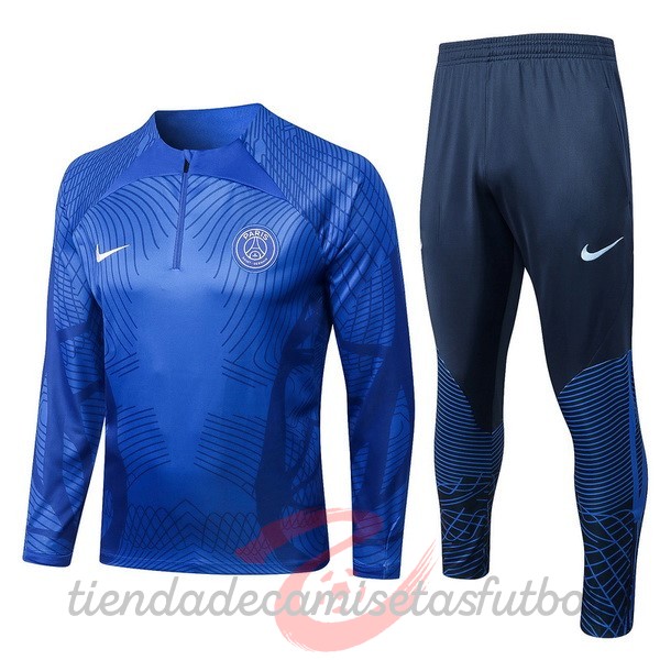 Chandal Niños Paris Saint Germain 2022 2023 I Azul Camisetas Originales Baratas